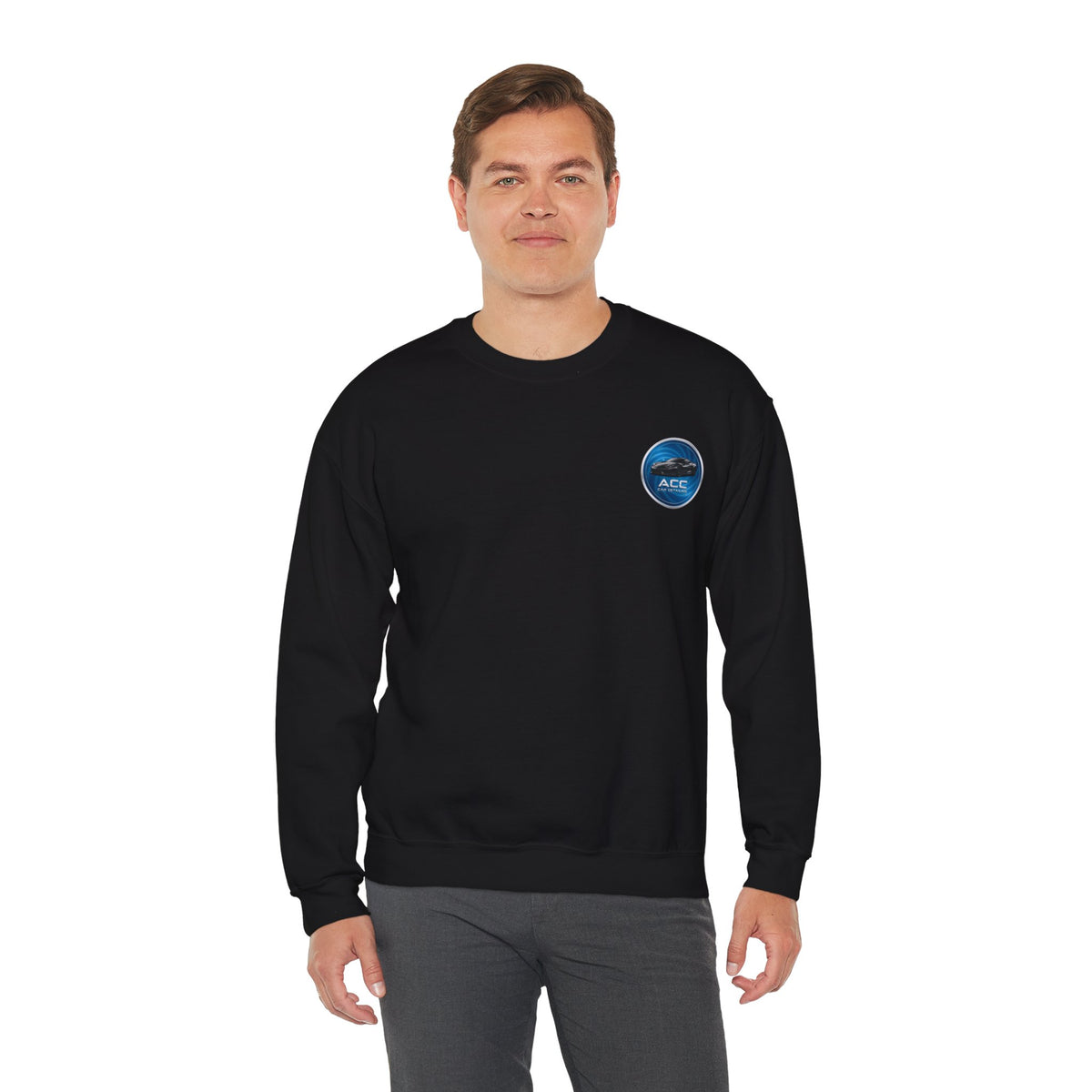 ACC Car Detailing Logo Sweatshirt — Automotive Detailing Crewneck with Service Icons & Contact