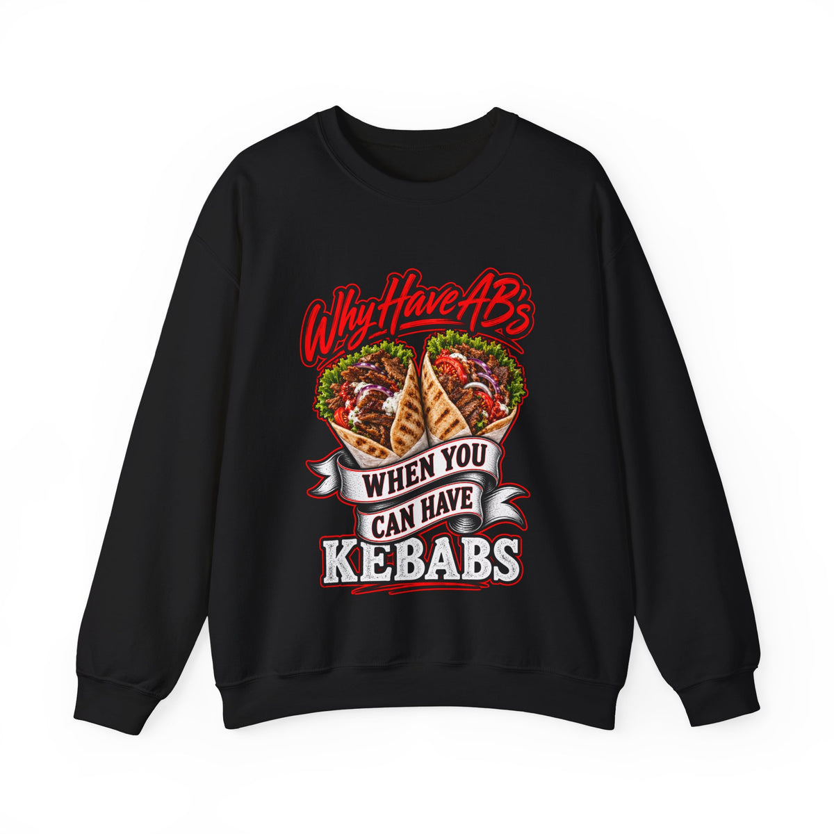Epping Kebab jumper  – "Why Have Abs When You Can Have Kebabs" Comfort Pullover