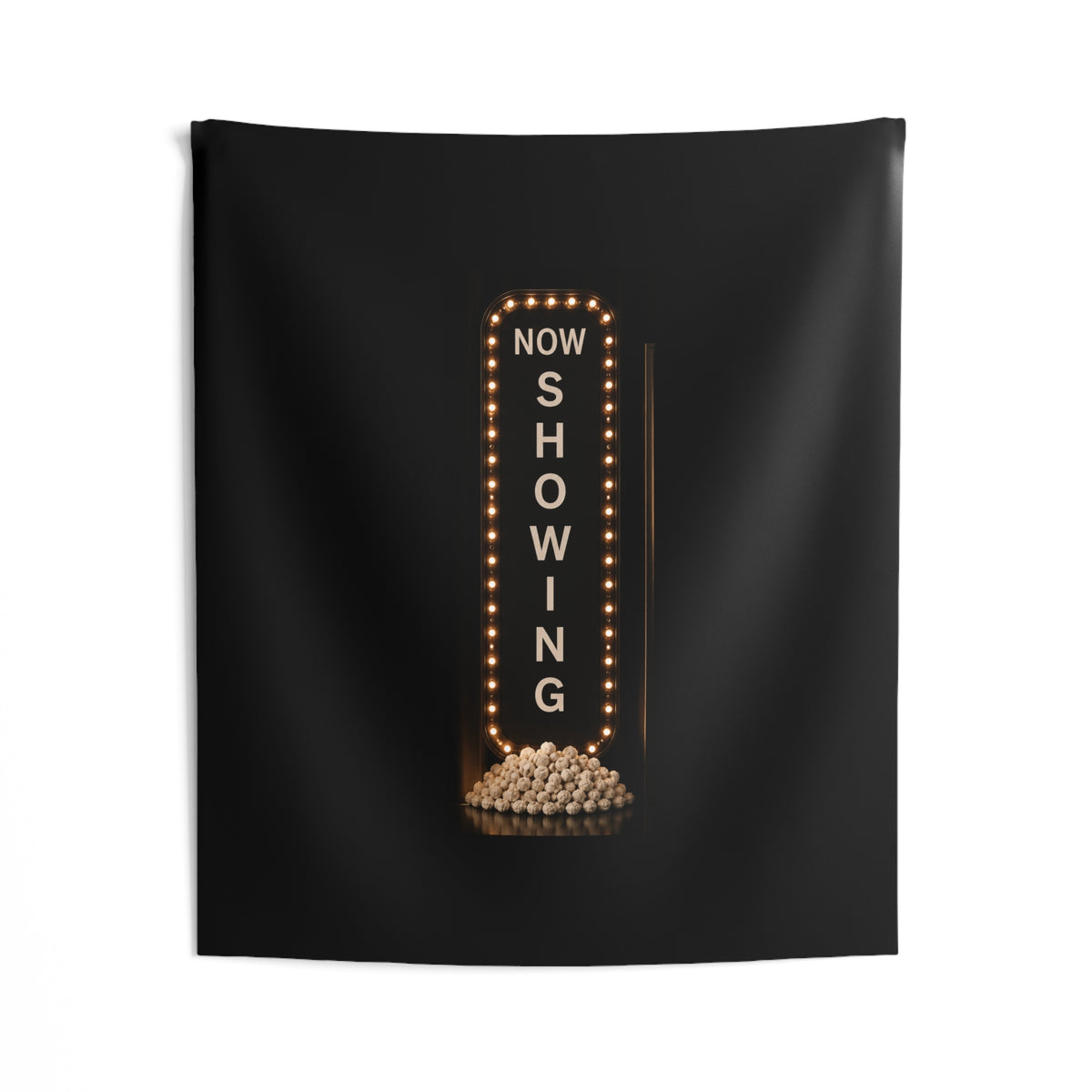 Movie Night Tapestry — "Now Showing" Marquee Wall Decor