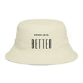 Doing Less, Better Bucket Hat — Minimalist Rust Cotton Sun Hat