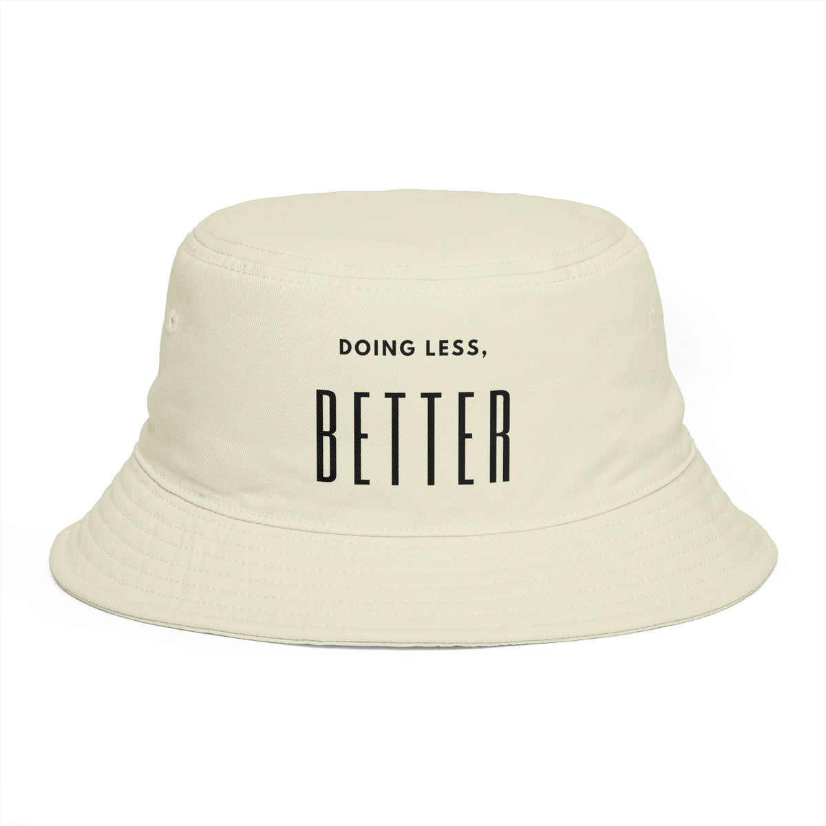 Doing Less, Better Bucket Hat — Minimalist Rust Cotton Sun Hat