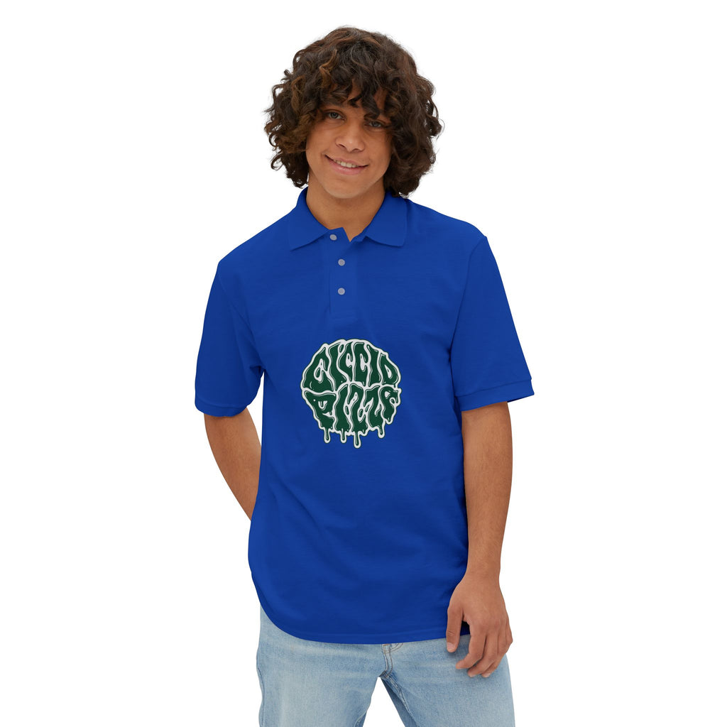 Ciccio Pizza 2 Drip Logo Polo — Men's Short-Sleeve Collared Shirt