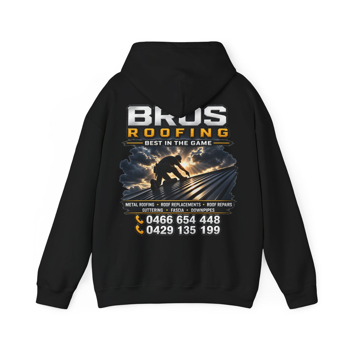 BROS Roofing Company Hoodie — Bros Roofing “Best in the Game” Workwear