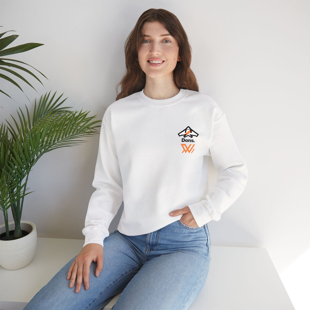 W Bombers Crewneck Sweatshirt - Minimal Mountain Logo “Done” Graphic